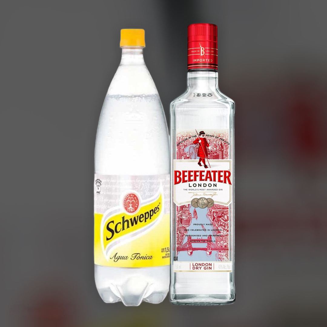 Набір Джин Beefeater + Schweppes Tonic 0,5л+1л